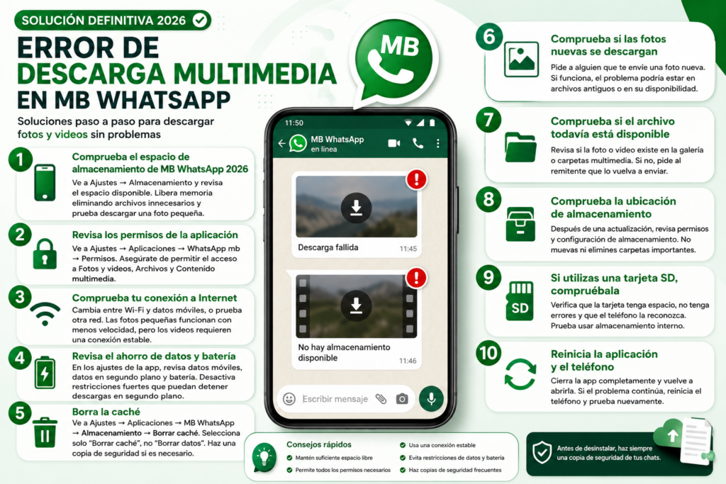Comprueba el espacio de almacenamiento de MB WhatsApp 2026 Comprueba el espacio de almacenamiento de MB WhatsApp 2026